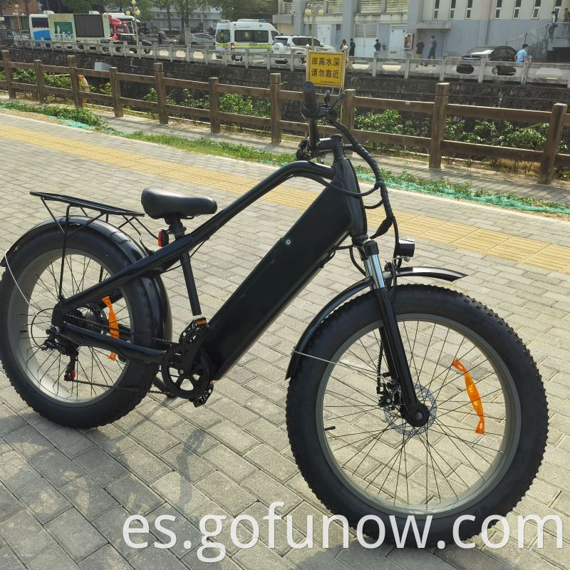 Batería de litio de 750W 48 V Bicicleta eléctrica 26 pulgadas Tarlar de grasa Beach Beach Bike Electric Bike E
